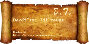 Darázsi Tézeusz névjegykártya